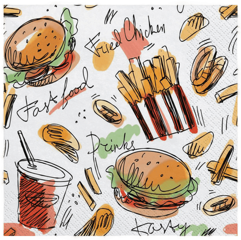 Dynäs Import Servietter Fast Food 20-pakning