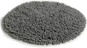 Etol Design Rasta rund gulvteppe grafittgrå