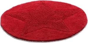 Etol Design Star rund gulvteppe rød