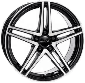 Image Star FF Black Polished 8x18 5/112 ET32 B66.46