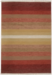 Kateha Tofta wave gulvteppe rød 170x240 cm