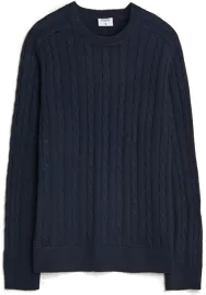 Filippa K Cotton Cable Crew Neck Sweater