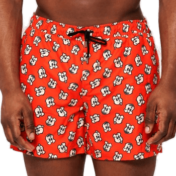 Happy Socks Doggo Swim Shorts Rød