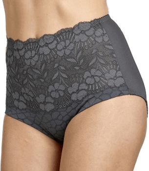 Miss Mary Of Sweden Jacquard And Lace Girdle Mørkgrå