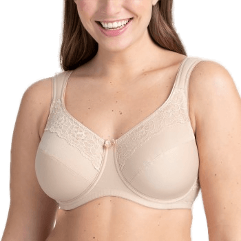 Miss Mary Of Sweden Cotton Now Bra Beige