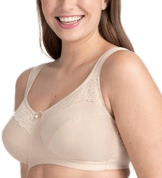 Miss Mary Of Sweden Cotton Now Soft Bra Beige