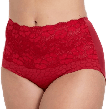 Miss Mary Jacquard And Lace Girdle Rød