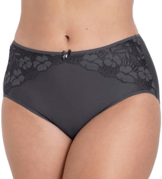 Miss Mary Of Sweden Jacquard og Blonde Truse Mørkgrå