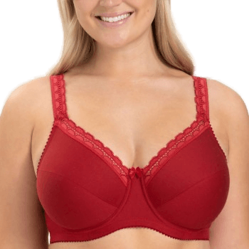 Miss Mary Of Sweden Cotton Comfort BH Rød