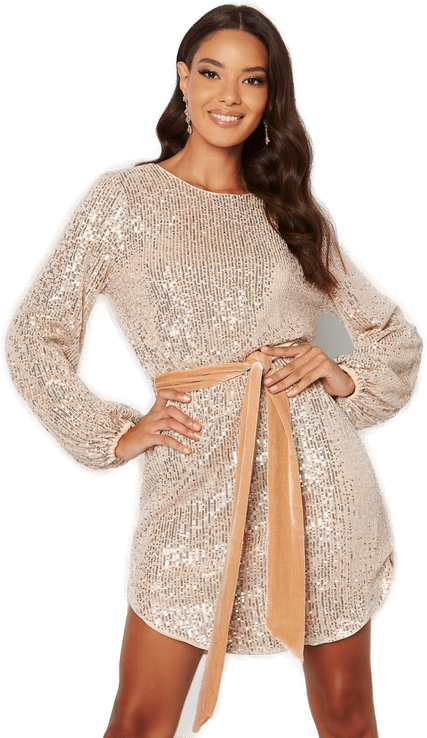 Bubbleroom Sanja sparkling dress