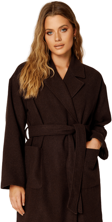 Bubbleroom Alemah Oversized Wool Blend Coat