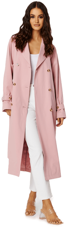Bubbleroom Belted Midi Trenchcoat