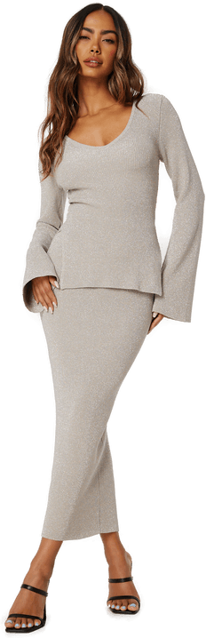 Madeleine Bitici X Bubbleroom Sparkling Knitted Skirt