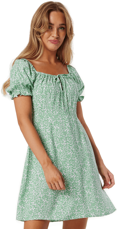 Bubbleroom Front Tie Dress