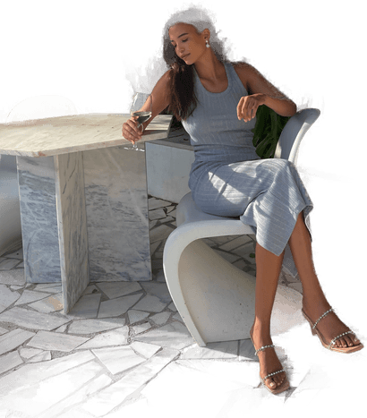 Bubbleroom Sparkling Rib Tank Top