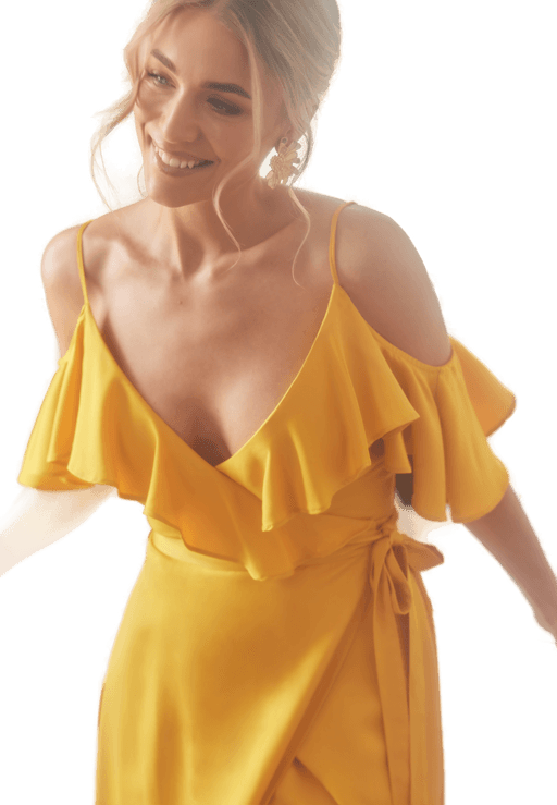 Andrea Norrman X Bubbleroom Viscose Satin Dress