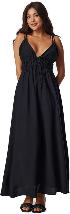 Bubbleroom Tie Strap Maxi Dress