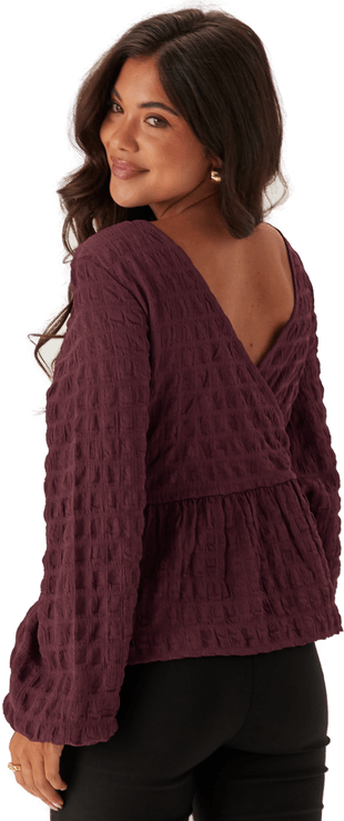 Bubbleroom Structure Flounce Top