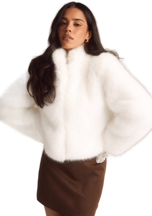 Chiara Forthi Short Faux Fur Jacket