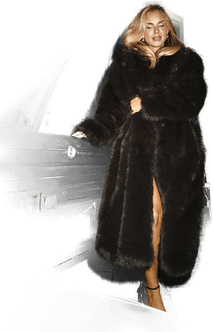 Chiara Forthi Long Faux Fur Coat
