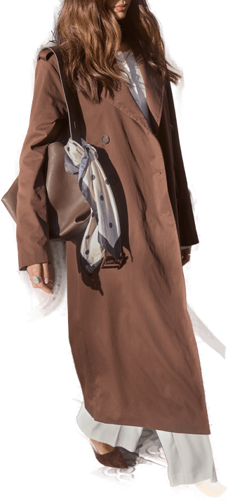 Bubbleroom Long Trench Coat