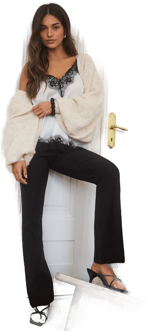 Bubbleroom Satin Lace Singlet