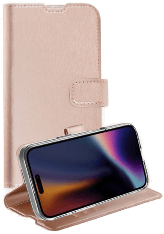 X2O Classic Lommebokdeksel iPhone 17 Rosegull