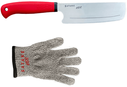 Satake Kids barnekniv og skjæresikker vante