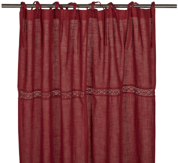 Fondaco Knytegardin 240 cm - Rød