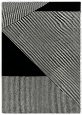 Njrd Stripes ullteppe svart 170x240 cm