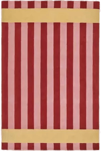 Scandi Living Aisles ullteppe Rød 200x300 cm