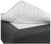 Laken med strikk Borganäs of Sweden - 90 x 210 cm, Hvit