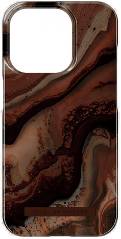 Ideal Of Sweden iPhone 15 Pro Deksel - Mørk rav marmor