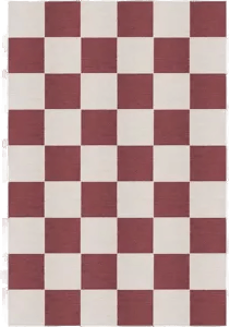 Layered Chess ullteppe Burgundy