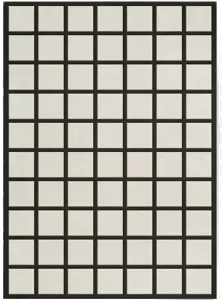 Layered Avenue Checked Bone ullteppe 200x300 cm