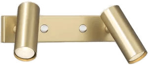 Örsjö Belysning Puck Dubbel vegglampe Matt messing