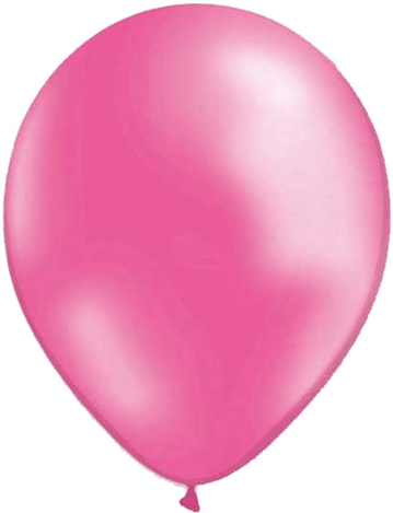 Ballongkungen Metallic Rosa 25-pakning