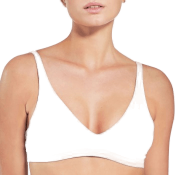 Bread & Boxers Triangle Bra BH Hvit