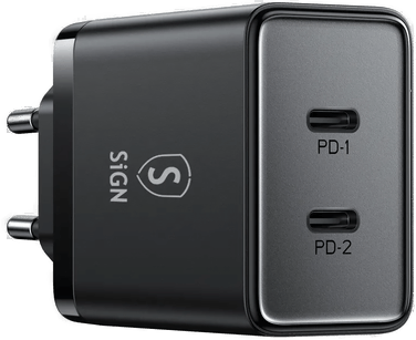 Sign Dual USB-C PD Lader 40W