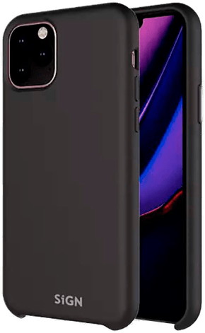 Sign Liquid Silicone-etui iPhone 12 Pro Max, svart