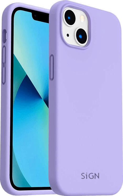 Sign Liquid Silikonetui iPhone 14 Lila