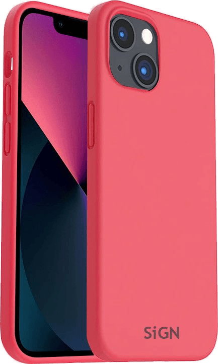 Sign Liquid Silikonetui iPhone 14 - Rød