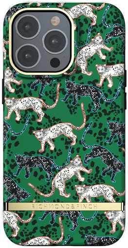 Richmond & Finch iPhone 13 Pro Freedom-etui, grønn leopard