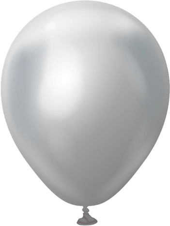Ballongkungen Mini Krom Sølv 100-pakning