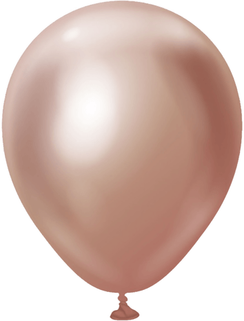 Ballongkungen Mini Krom Roségull 100-pakning