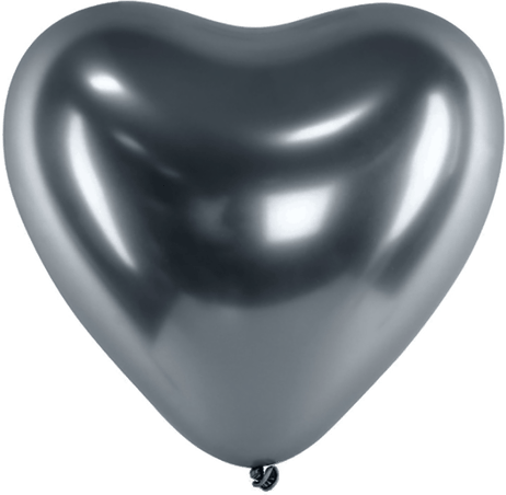 Ballongkungen Hjerteballonger Krom Space Grey