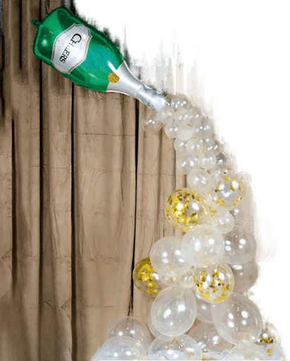 Ballongkungen Ballongbue Kit Champagneflaske