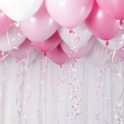 Ballongkungen Ballongsett Tak Babyrosa