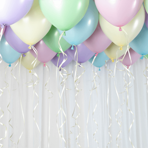 Ballongkungen Ballongsett Tak Pastell