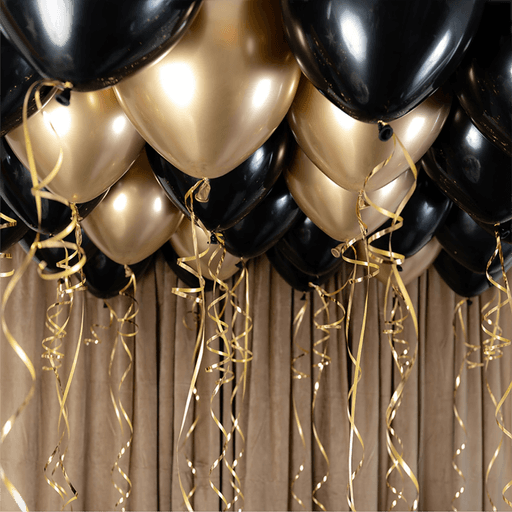 Ballongkungen Ballongsett Svart/Gull